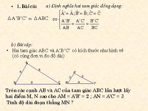 Chương III. §5. Trường hợp đồng dạng thứ nhất