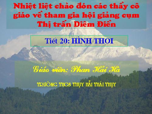 Chương I. §11. Hình thoi