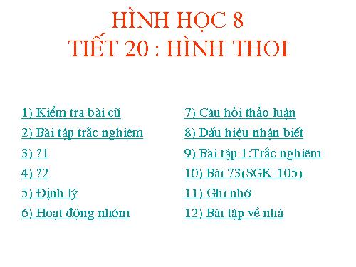 Chương I. §11. Hình thoi