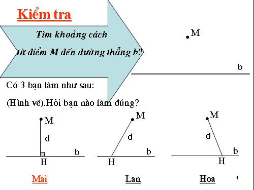 Chương I. §10. Đường thẳng song song với một đường thẳng cho trước