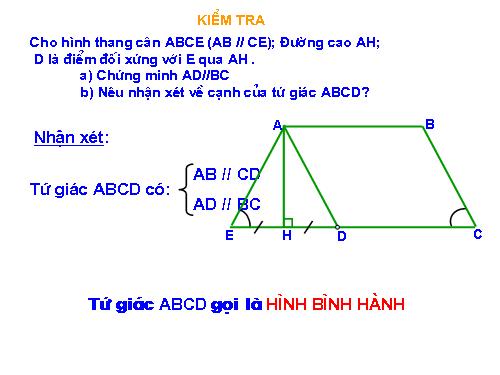 Chương I. §7. Hình bình hành