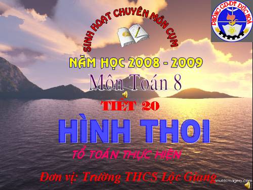 Chương I. §11. Hình thoi