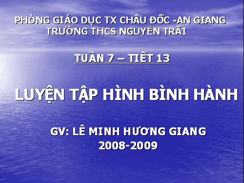 Các bài Luyện tập