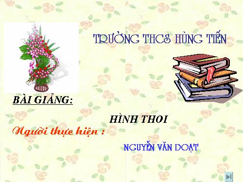 Chương I. §11. Hình thoi