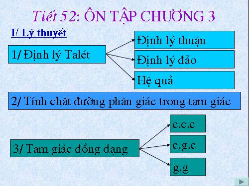 Ôn tập Chương III. Tam giác đồng dạng