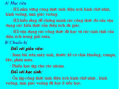 Chương II. §2. Diện tích hình chữ nhật