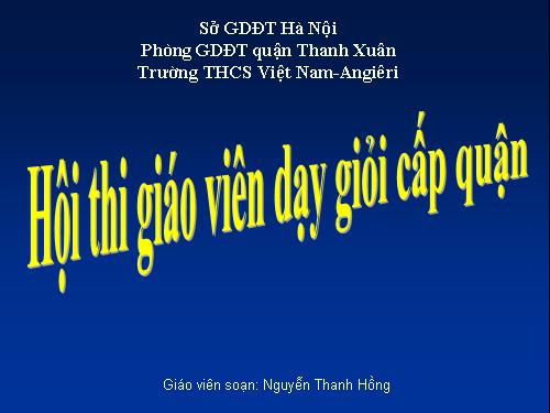 Chương III. §8. Các trường hợp đồng dạng của tam giác vuông