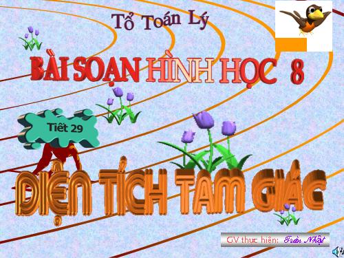 Chương II. §3. Diện tích tam giác