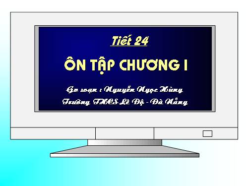 Ôn tập Chương I. Tứ giác