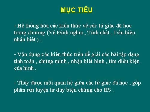 Ôn tập Chương I. Tứ giác