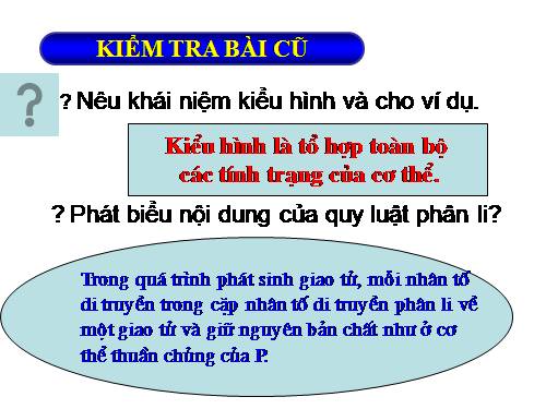 Bài 2. Lai một cặp tính trạng