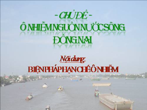 Bài 55. Ô nhiễm môi trường (tiếp theo)