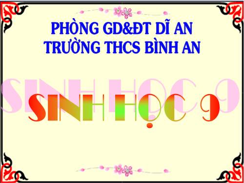 Bài 11. Phát sinh giao tử và thụ tinh