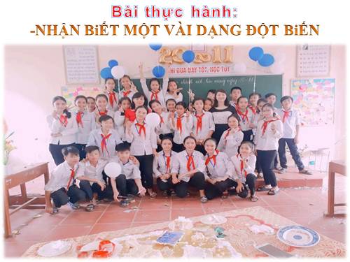 Bài 26. Thực hành: Nhận biết một vài dạng đột biến