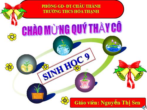 Bài 11. Phát sinh giao tử và thụ tinh