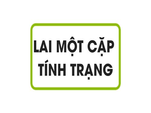 Bài 2. Lai một cặp tính trạng