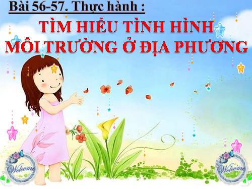 Bài 56. Thực hành: Tìm hiểu tình hình môi trường ở địa phương