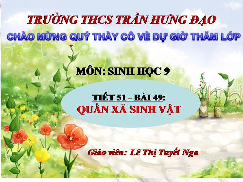 Bài 49. Quần xã sinh vật