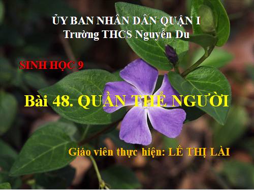 Bài 48. Quần thể người