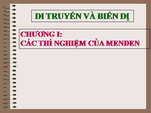 Bài 1. Menđen và Di truyền học