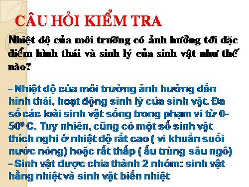 Bài 44. Ảnh hưởng lẫn nhau giữa các sinh vật