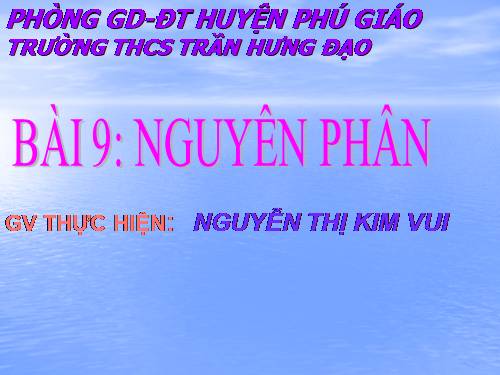 Bài 9. Nguyên phân