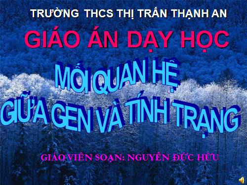 Bài 19. Mối quan hệ giữa gen và tính trạng