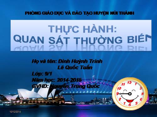 Bài 27. Thực hành: Quan sát thường biến