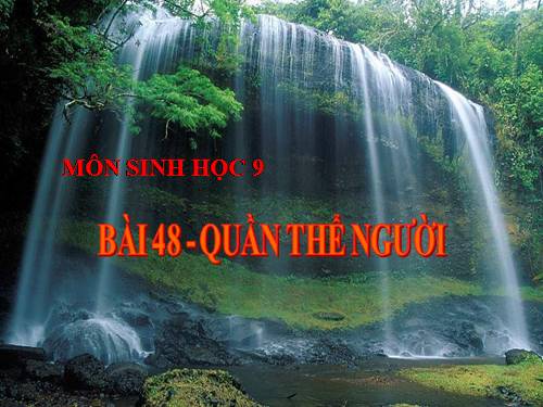 Bài 48. Quần thể người