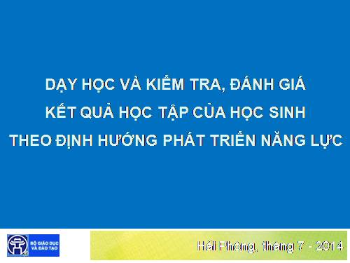 DH phát triển năng lực cho HS trong mon Sinh học THCS