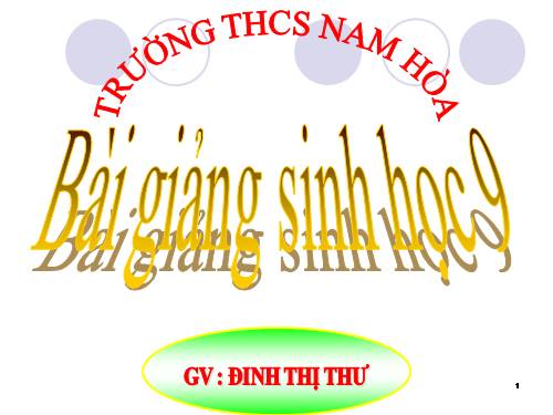 Bài 1. Menđen và Di truyền học