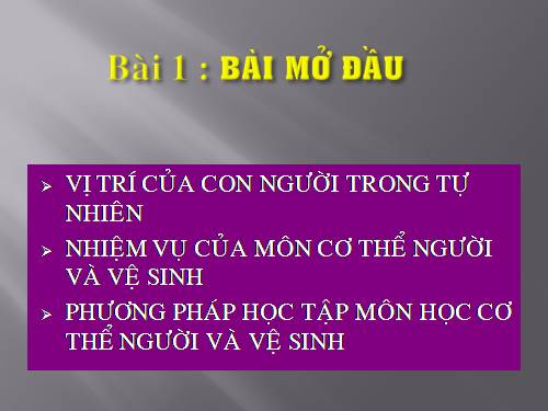 Vị trí của con người trong tự nhiên