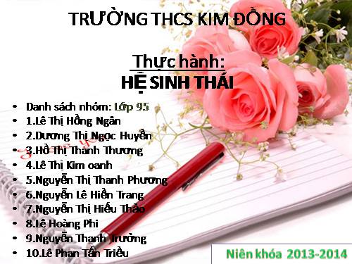 Bài 51. Thực hành: Hệ sinh thái