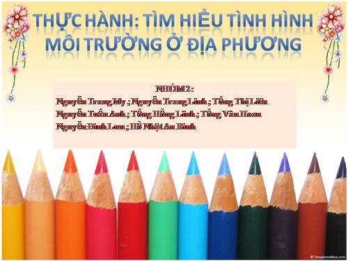 Bài 56. Thực hành: Tìm hiểu tình hình môi trường ở địa phương