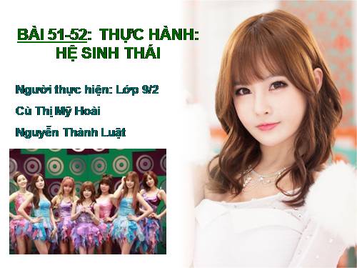 Bài 51. Thực hành: Hệ sinh thái