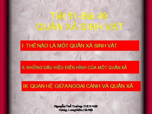 Bài 49. Quần xã sinh vật