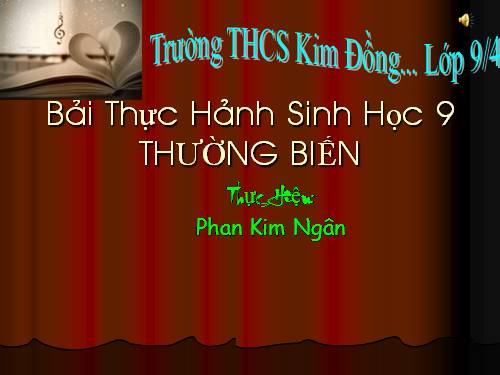 Bài 27. Thực hành: Quan sát thường biến