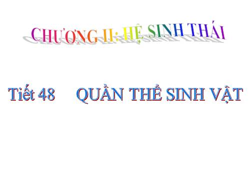 Bài 48. Quần thể người