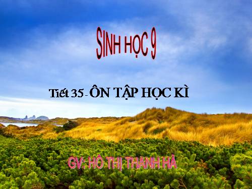 Tiết 35 - Ôn tập hoc kì I