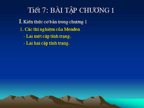 Bài 7. Bài tập chương I