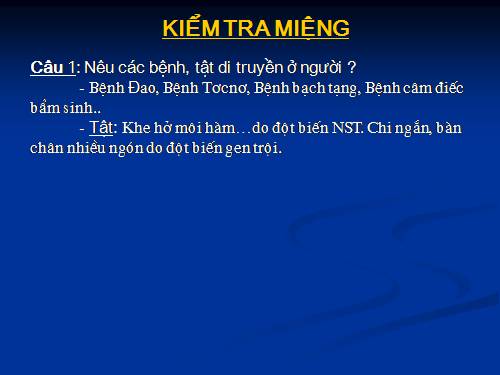 Bài 30. Di truyền học với con người