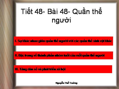 Bài 48. Quần thể người