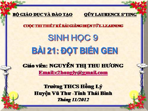 Bài 21. Đột biến gen