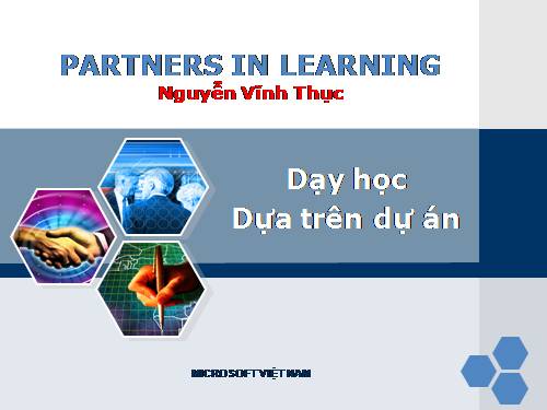 chuyên đề  -PPDH THEO DỰ  ÁN