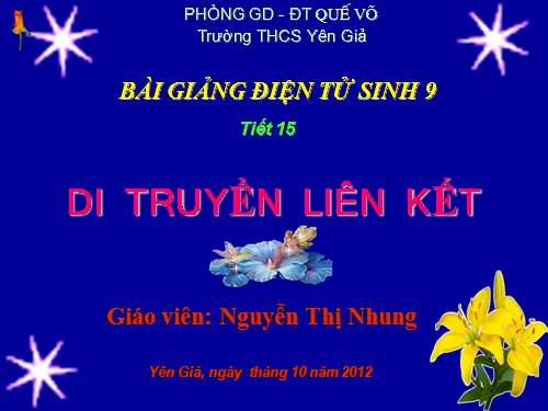 Bài 13. Di truyền liên kết