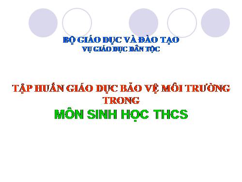 tich hop bao ve moi truong