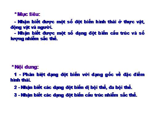 Bài 26. Thực hành: Nhận biết một vài dạng đột biến