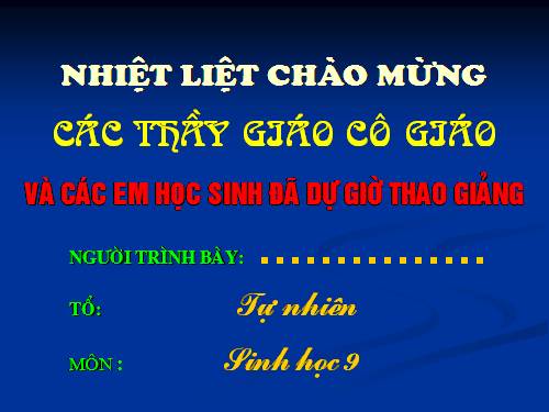 Bài 11. Phát sinh giao tử và thụ tinh