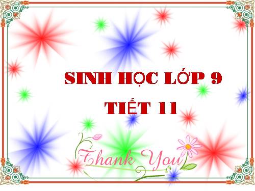 Bài 11. Phát sinh giao tử và thụ tinh