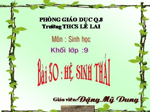 Bài 50. Hệ sinh thái